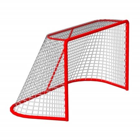 Купить Сетка хоккейная на ворота 1,22мх1,83мх0,5мх1,15м, нить 3,5 мм, узловая в Воркуте 