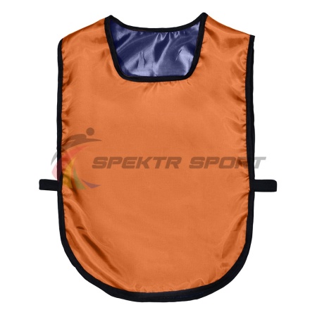 Купить Манишка футбольная двусторонняя универсальная Spektr Sport оранжево-синяя в Воркуте 